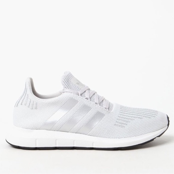 adidas Shoes - Adidas Swift Run White/Silver Sneakers